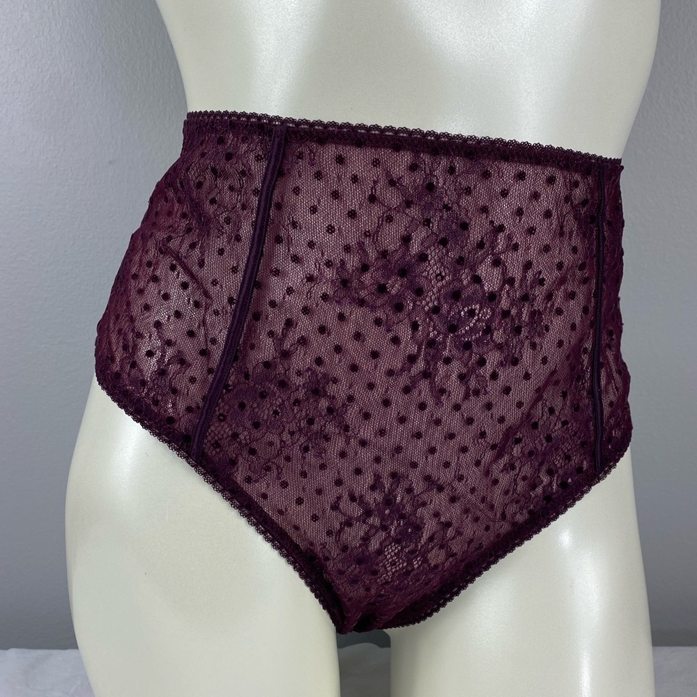 VS Maroon/ Purple High Waist Panty